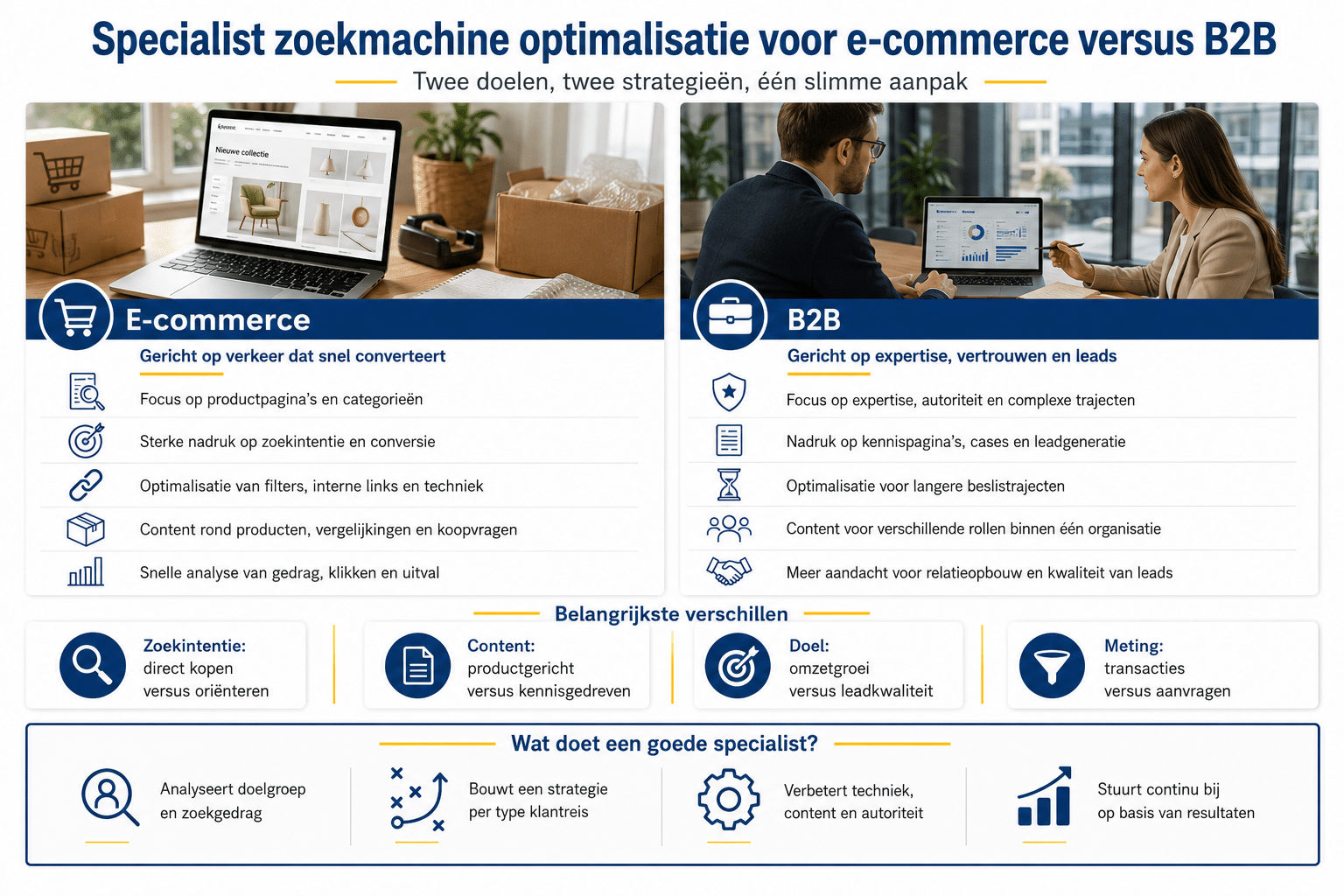 Specialist zoekmachine optimalisatie voor lokale bedrijven